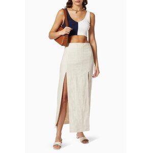 STAUD Hana Top in Ribbed Knit M